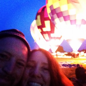 Christine and Noah balloon adventure 