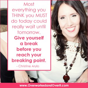 Christine Arylo Stress Self Love Quote Too Much to Do 
