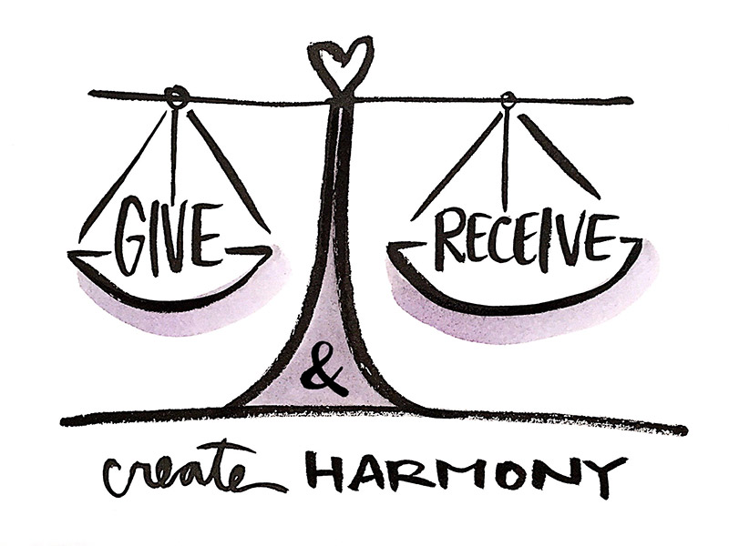 give receive and create harmony